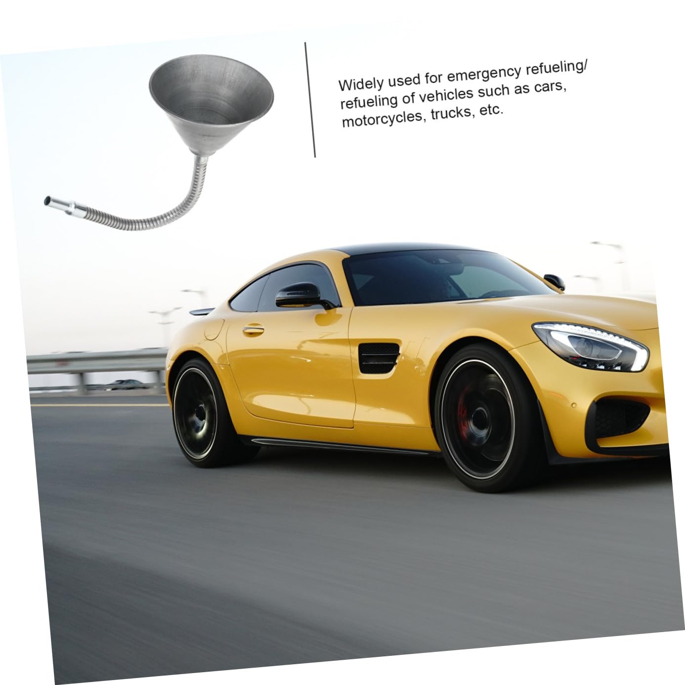 TOPBATHY Embudo de Aceite Flexible de Hierro Automóviles y Motocicletas Embudo Extra con Transmisión Multiángulo