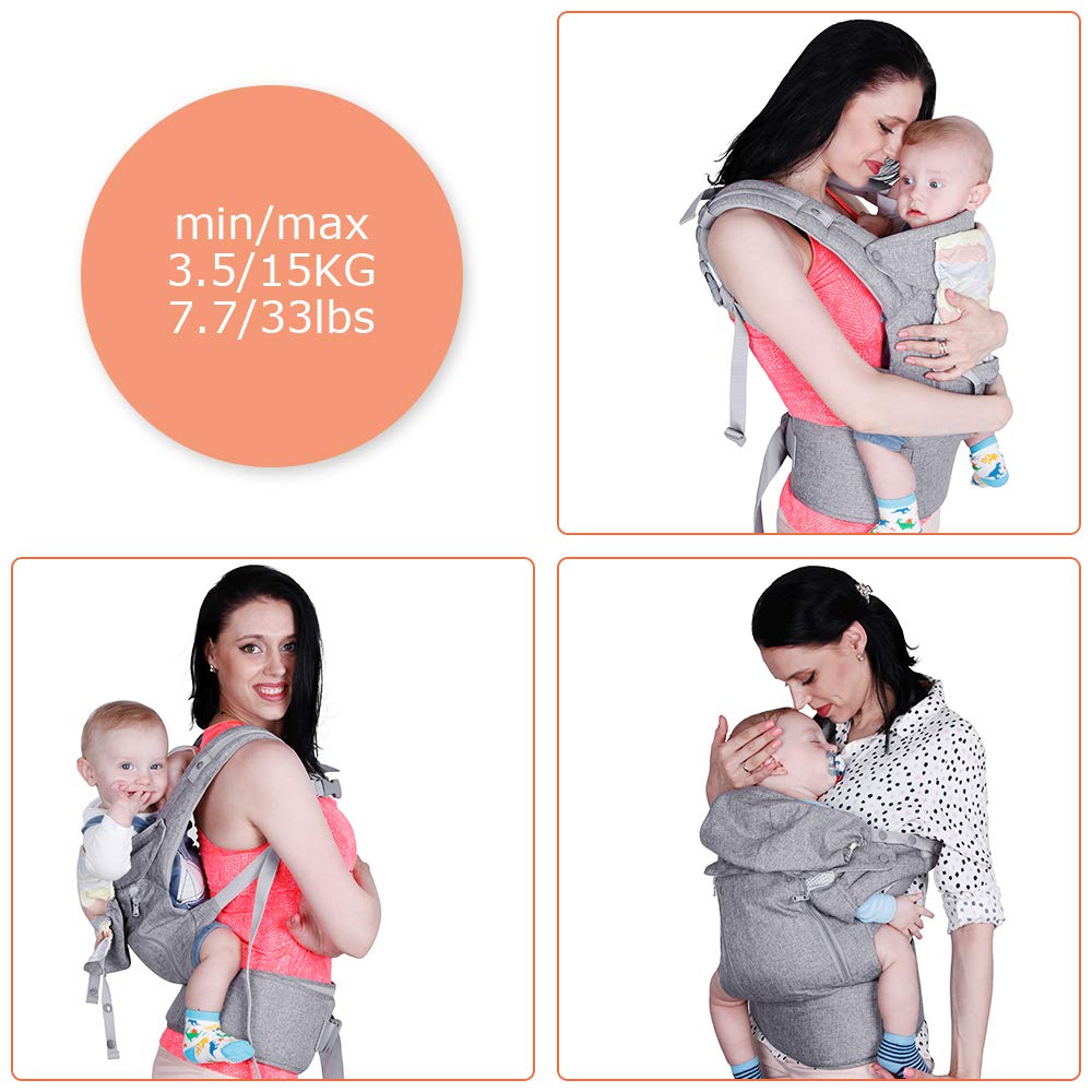 Lictin Baby Carrier Wrap for Newborn Baby Wrap Carriers Front and
