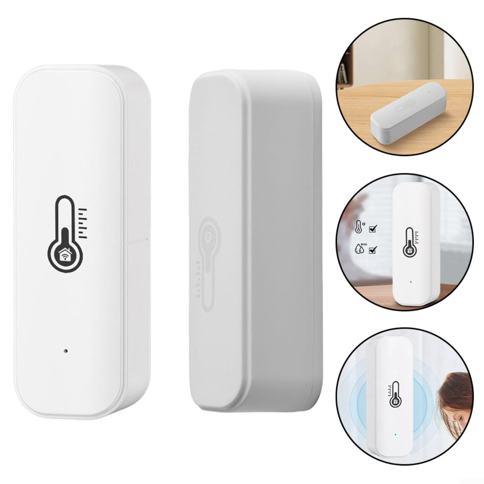 Hygrometer Thermometer Sensor,Für Tuya Smart WLAN/Für Zigbee Temperatur- Und Feuchtigkeitsdetektorsensor(4pcs WiFi)