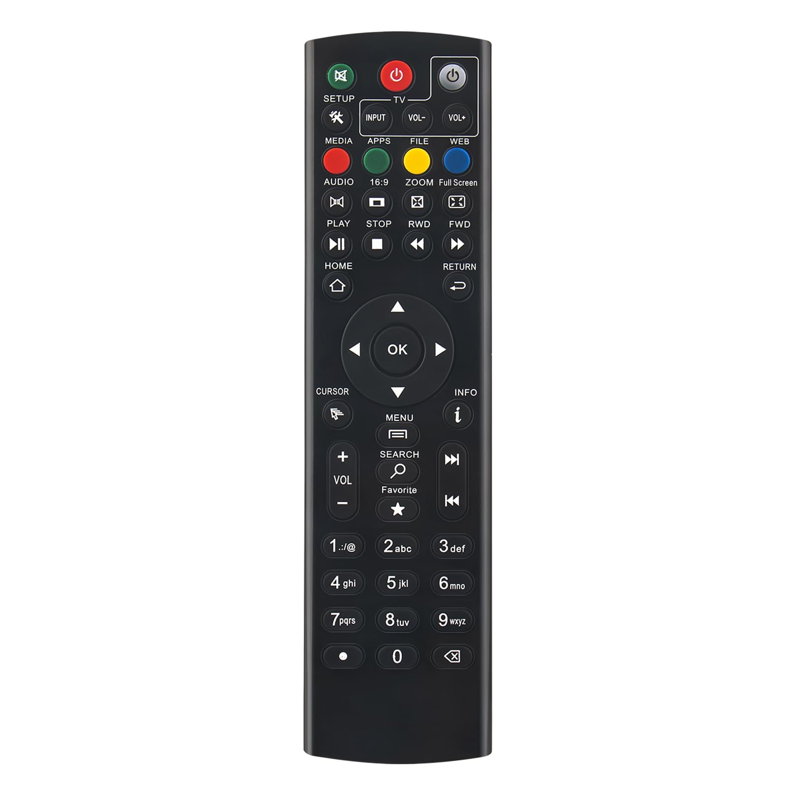 Télécommande Zoomtak de rechange compatible boîtier Android K3 V+ T8+ H8+ - 7