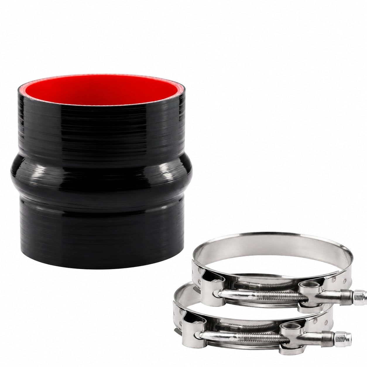 Photo 1 of Ucreative Reinforced Silicone Straight Hump Coupler High Temperature 4-ply Clamps Hose ID: 4.0" (101.6mm)