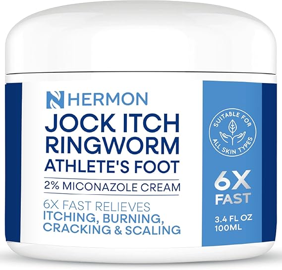 Jock Itch Antifungal Cream, Ringworm Treatment for Humans, Psoriasis Treatment, Psoriasis Scalp Treatment, Ringworm Cream for Humans, Foot & Body Balm, Provides Soothing Relief-100g