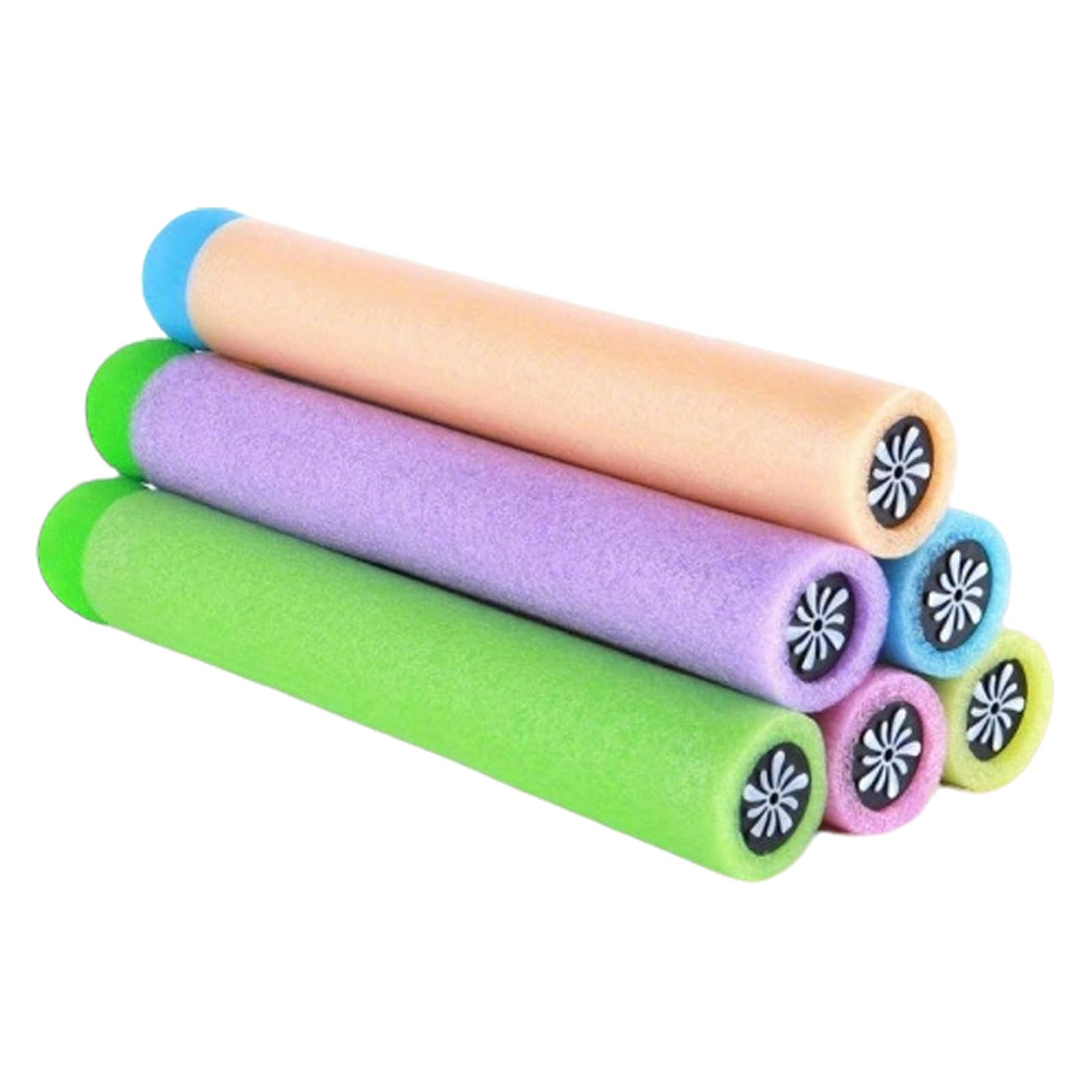Falafoty 6Pcs Water Pistols for Kids, 21.5CM Mixed Colors Water Gun Push Pull Type Foam Water Squirter Beach Toys, Water Blaster Pool Toy for Party Favors Lawn Garden Summer Outdoor Water Toy (A)