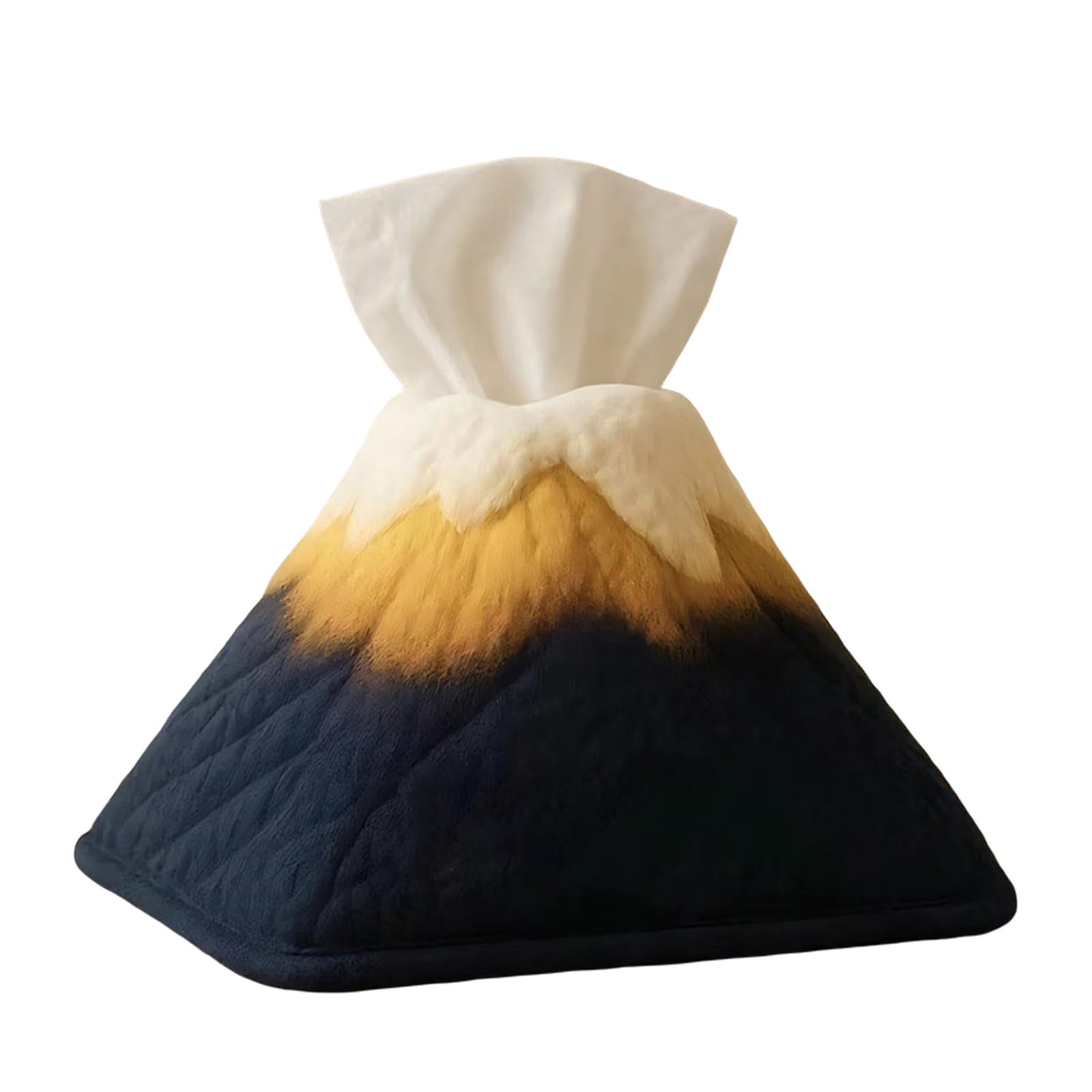 NEXAVKPR Snow Mountain Themed Napkin Dispenser Sturdy Polyester Materials Multipurpose Use Snow Mountain Tissue Box Scenic Landscape Tissue Cover
