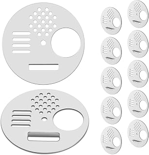 12 Pack Beehive Entrance Reducer,Stainless Steel Mouse Guard for Beehive, 2.67in Anti-rust Metal Beehive Entrance Gate, Round Escapeproof Hives Entrance Reducer,Beekeeping Supplies Gadget Equipment