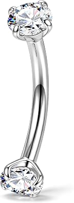 OUFER Body Piercing Rook Piercing Jewellery Titanium 16G Eyebrow Piercing