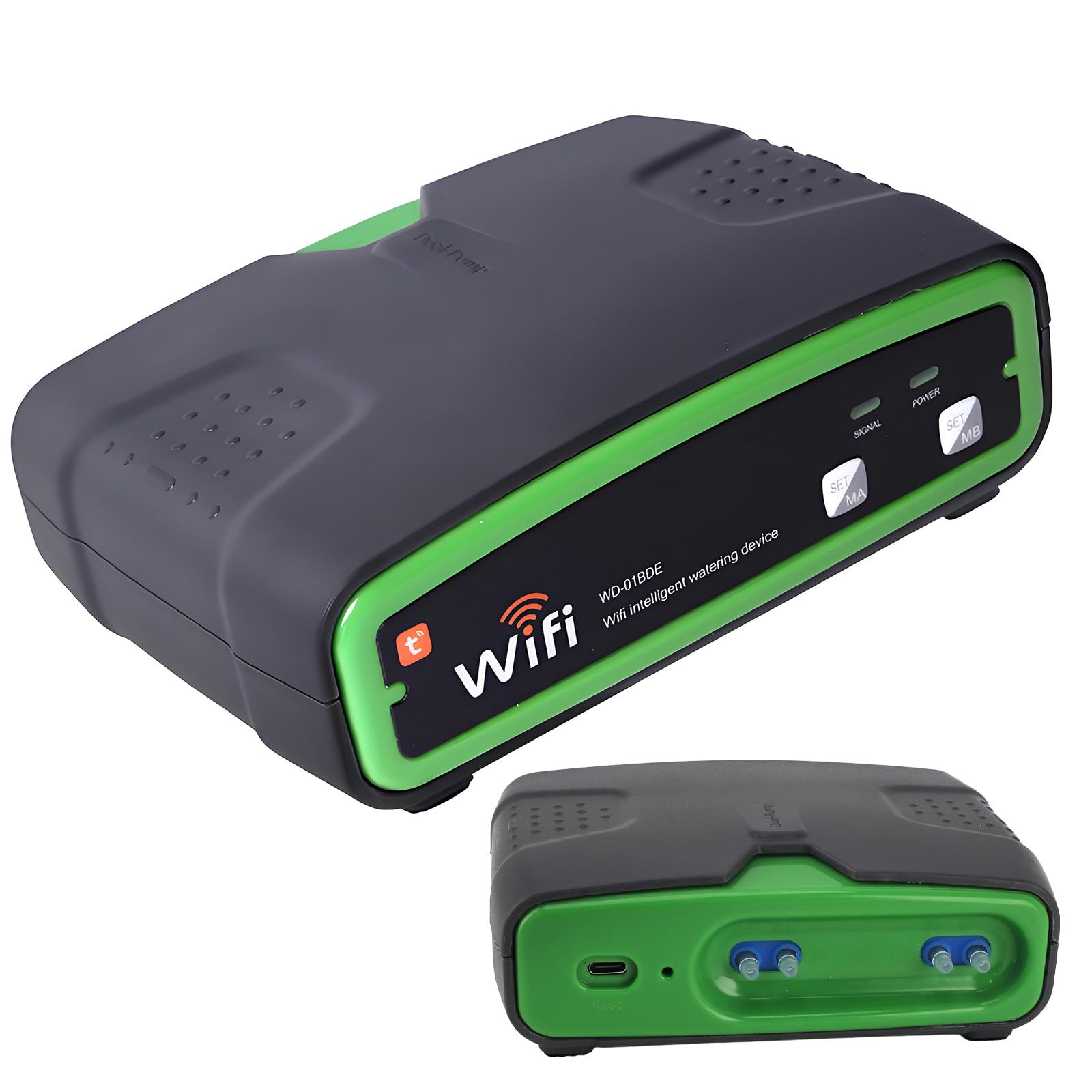 WiFi Kit Irrigazione a Goccia con Protezione Anti Allagamento e Tubo 15m Irrigazione Automatica per Fiori in Vaso Erbe Aromatiche Orto da Interno Giardinieri