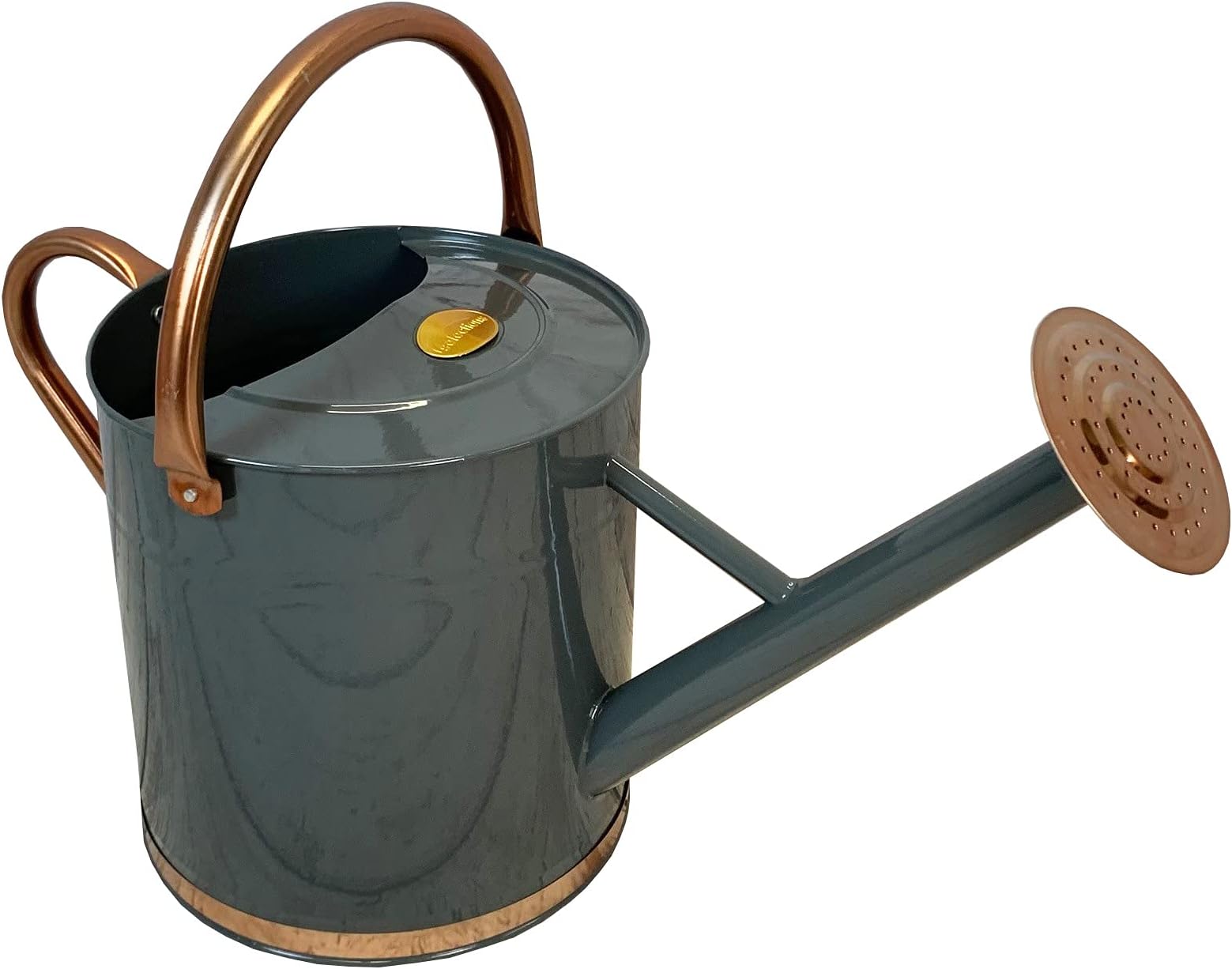 Selections French Grey & Copper Colour Metal Watering Can (9 Litre)