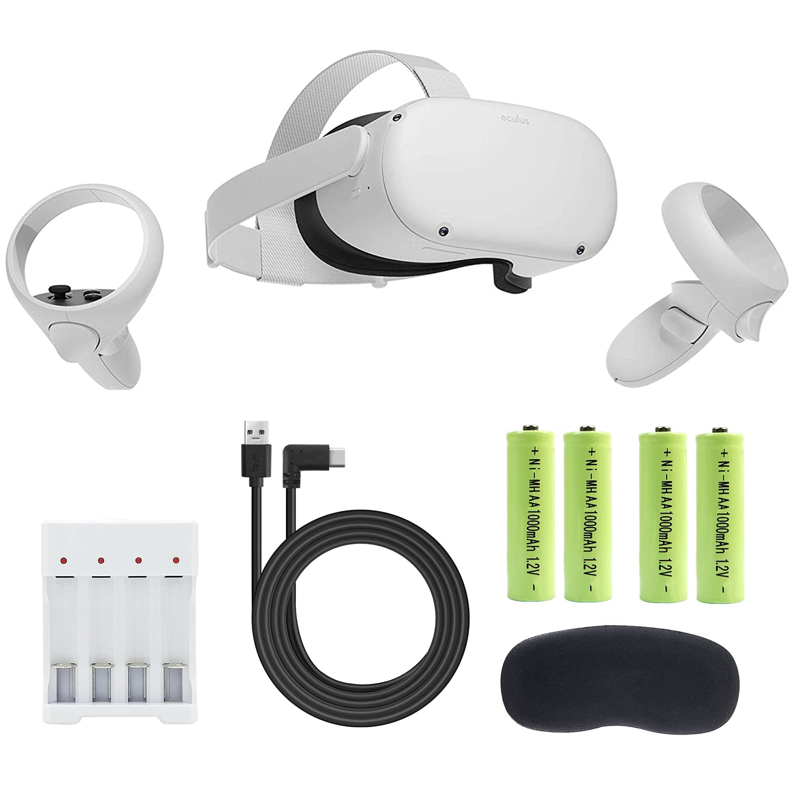 Newest Oculus Quest 2 - Advanced All-in-One Virtual Reality Gaming Headset, 128G Storage, LCD Displa