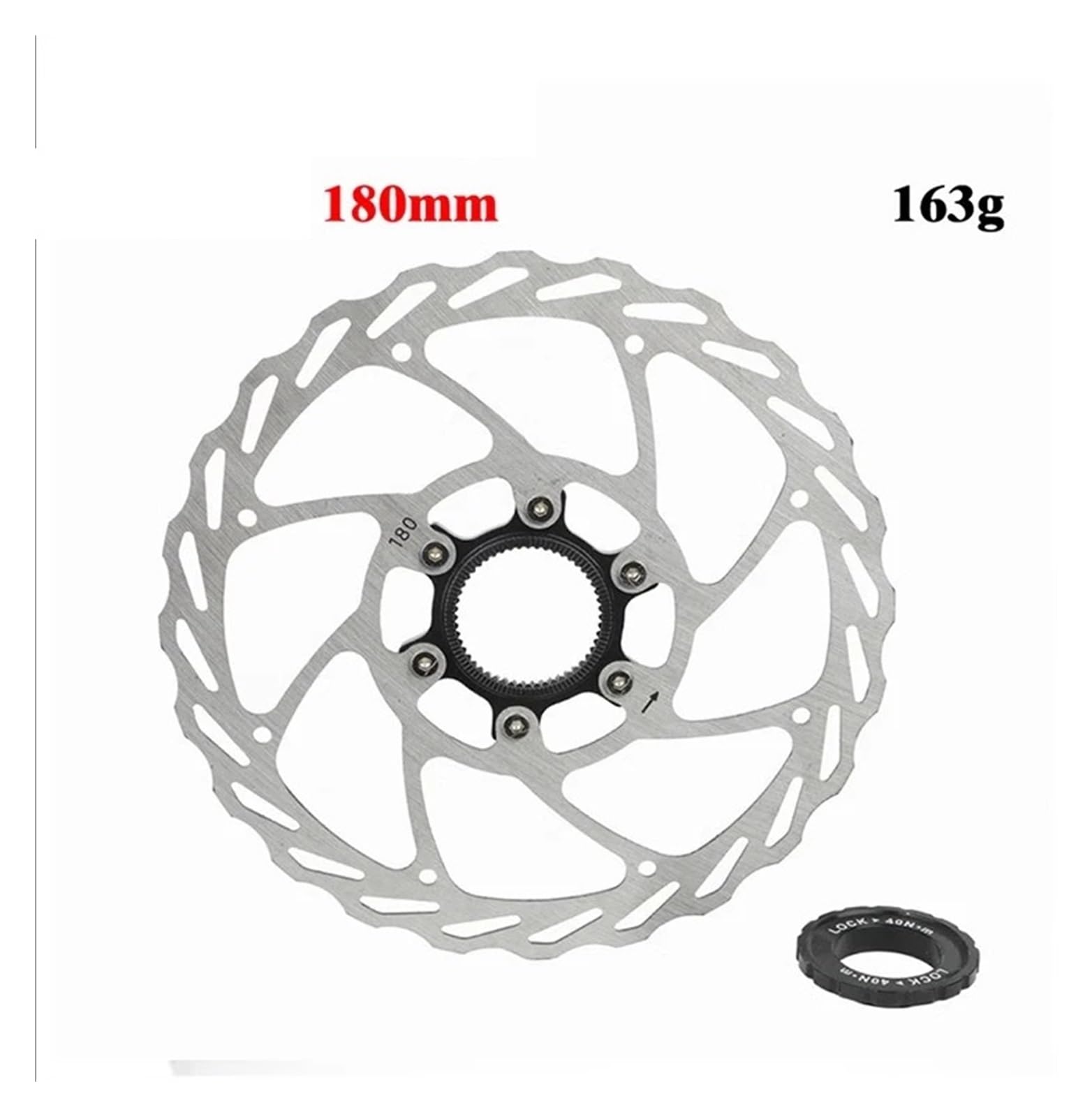 Rotore del freno a disco for bicicletta, blocco centrale, design flottante, dissipazione calore