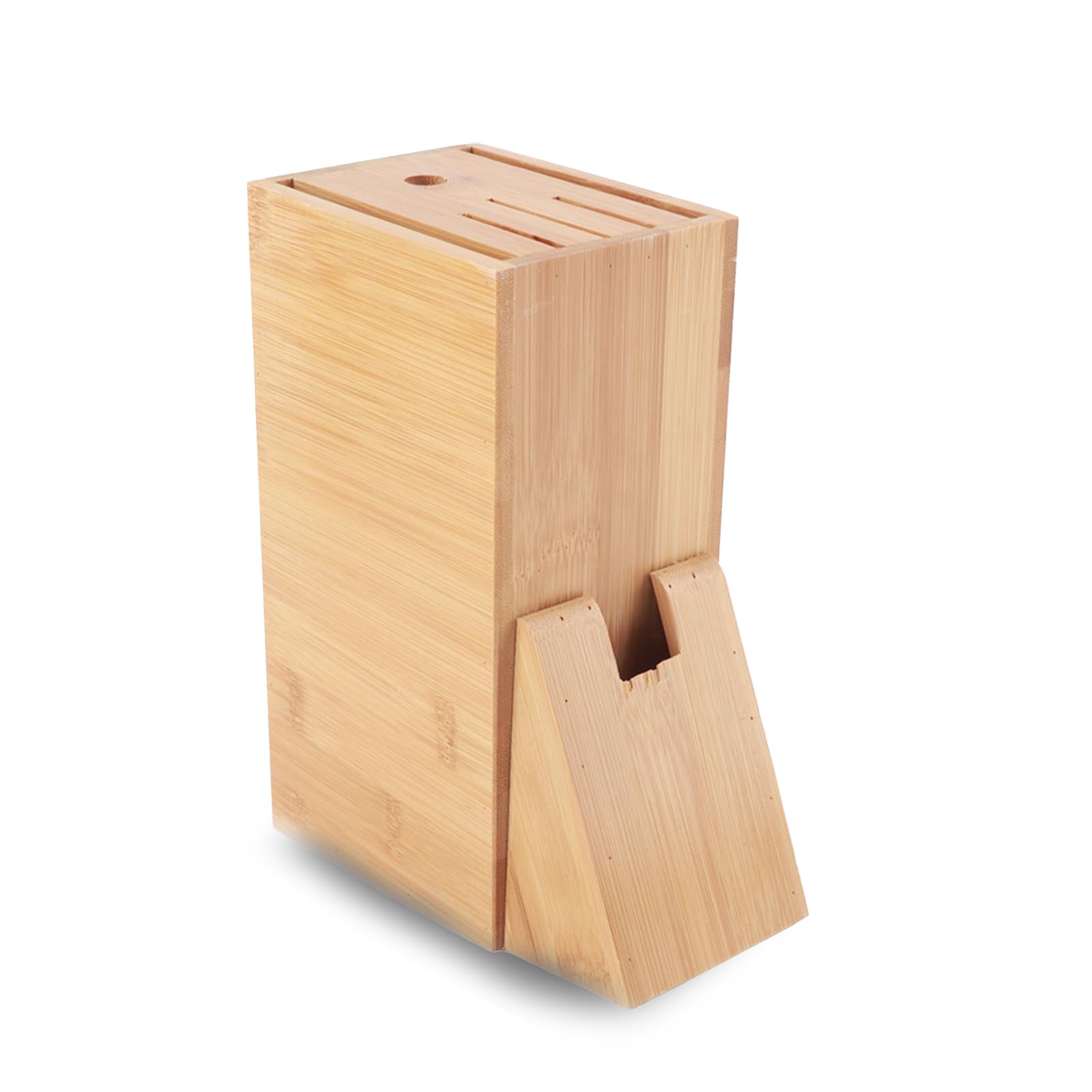 Knife Block, Multifunctional Holes Knife Rack Storage Rack Tool Universal Knife Block for Kitchen Counter Knife Storage Rack