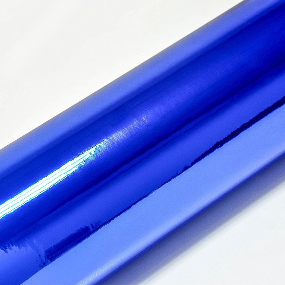 TECKWRAP 11.5" x 60" Blue Chrome Mirror Vinyl Wrap Film Vinyl Roll Buy