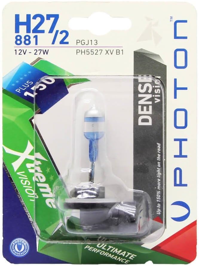 PHOTON Ampul H27/2 12V 27W Xtreme Vision +%150 Fazla Işık (Tekli Blister) PHT PH5527 XV B1