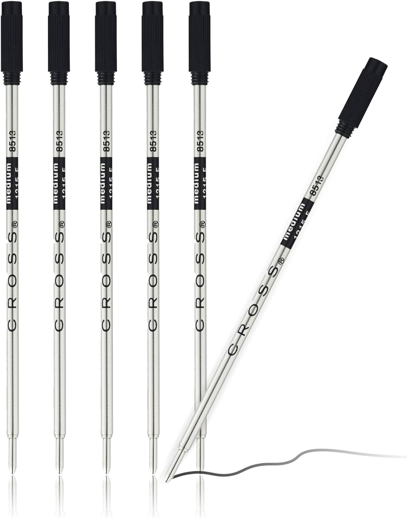 CROSS Ballpoint Pen Refills, Medium Point, Black Ink, 2
