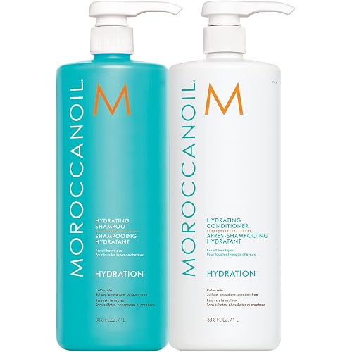 Moroccanoil Hydrating Shampoo and Conditioner Bundle, 33.8 Fl. Oz. Set