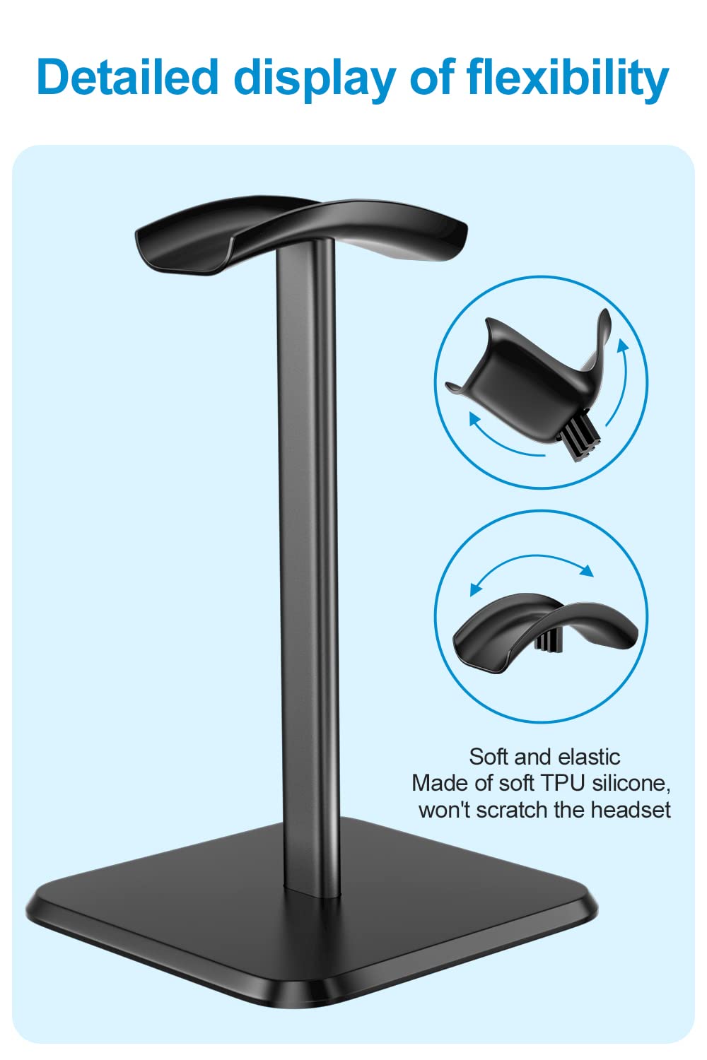 Support De Casque – Support Amovible Avec Siliconen TPU Antidérapant Pour Casque