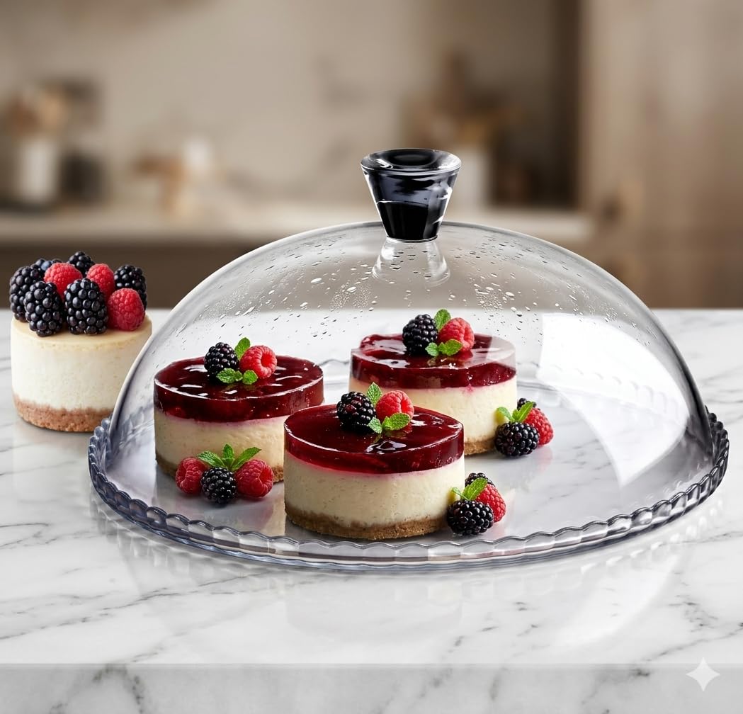 Porta Dolce èlègant Patisserie in Vetro Brillante cm 32