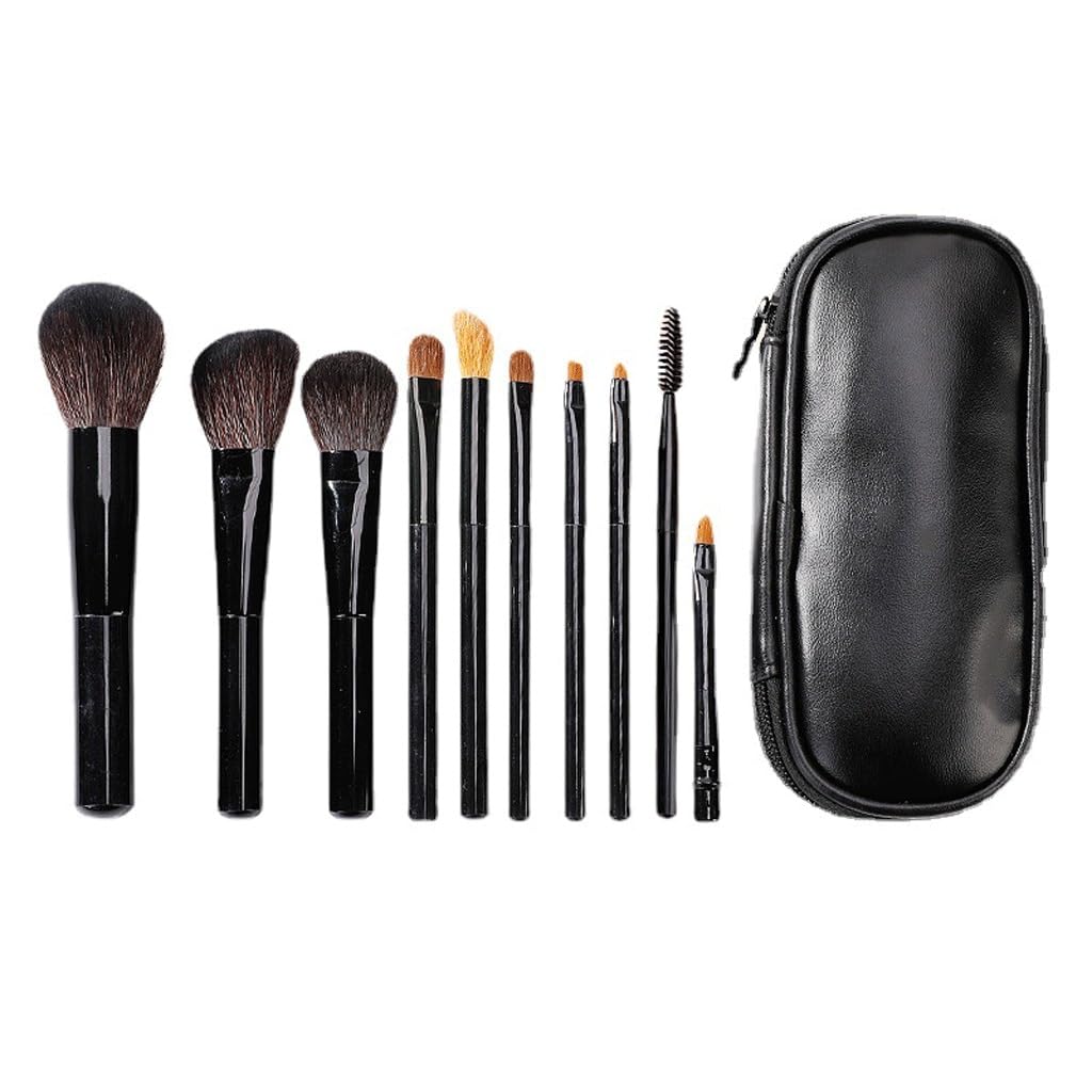 Set di pennelli for Trucco da 10 Pezzi Pennello for Trucco for Principianti Set di pennelli for Trucco Portatile