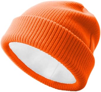 SPLASHGRIP Winter Beanie for Men Women Soft Fleece Lined Warm Knit Hat Ski Stocking Hat Thermal Thick Caps Unisex