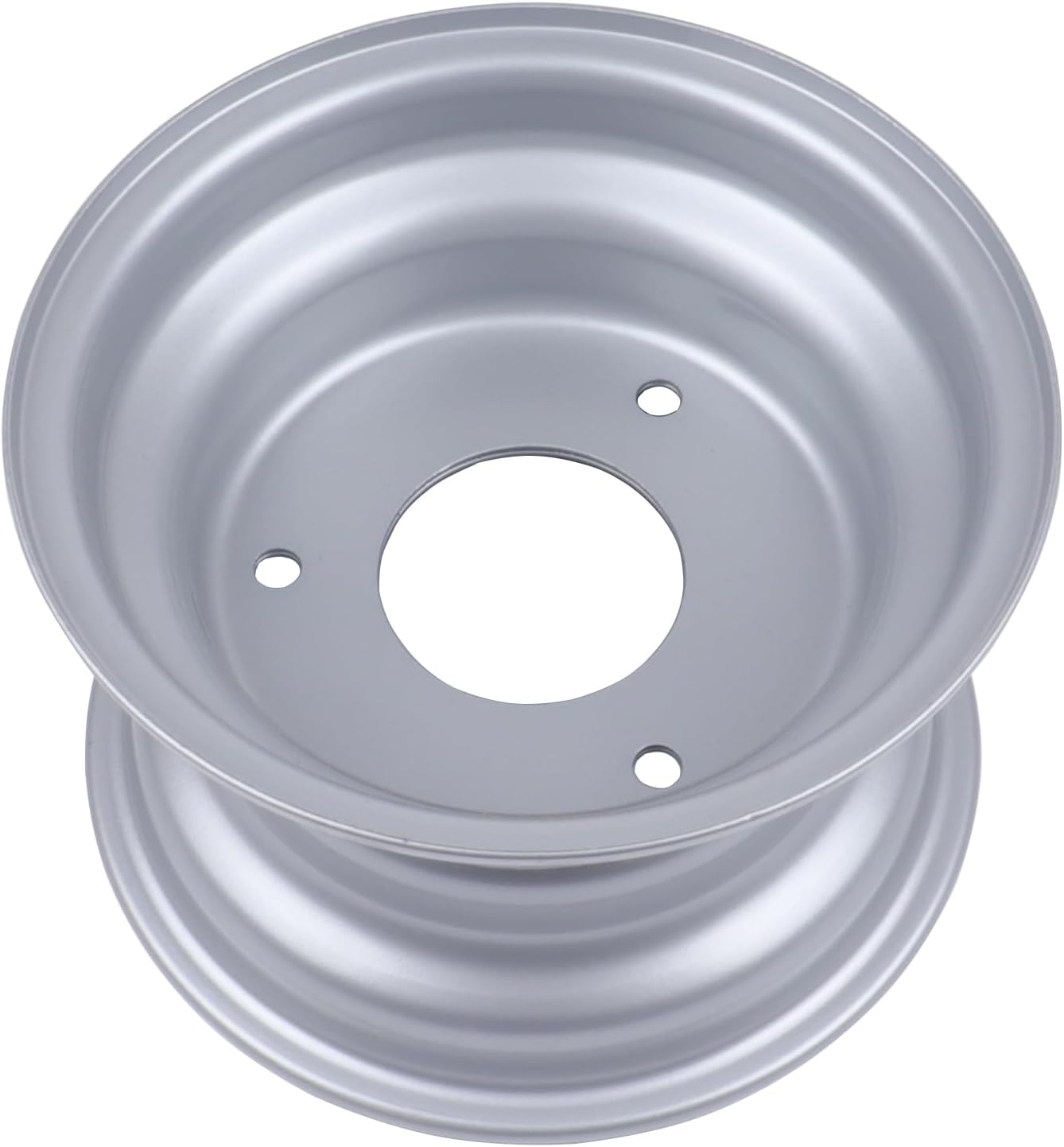 6" inch Rim Wheel + 23T Axle Hub for 145/70-6 Tire 110cc 125cc Quad Go kart ATV Lawn Mower (Silver)