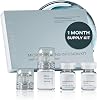 Micro Infusion System for Face, Anti Wrinkle Skin Care Sets At Home, Microneedling Serum for Face Smooth Fine Lines, Anti Aging Serum with Collagen Peptide & Hyaluronic Acid, 1 Month Supply