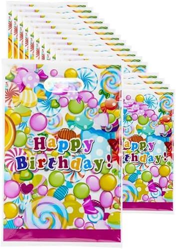 30pc Colorful Candy-Themed Party Bags for Birthdays