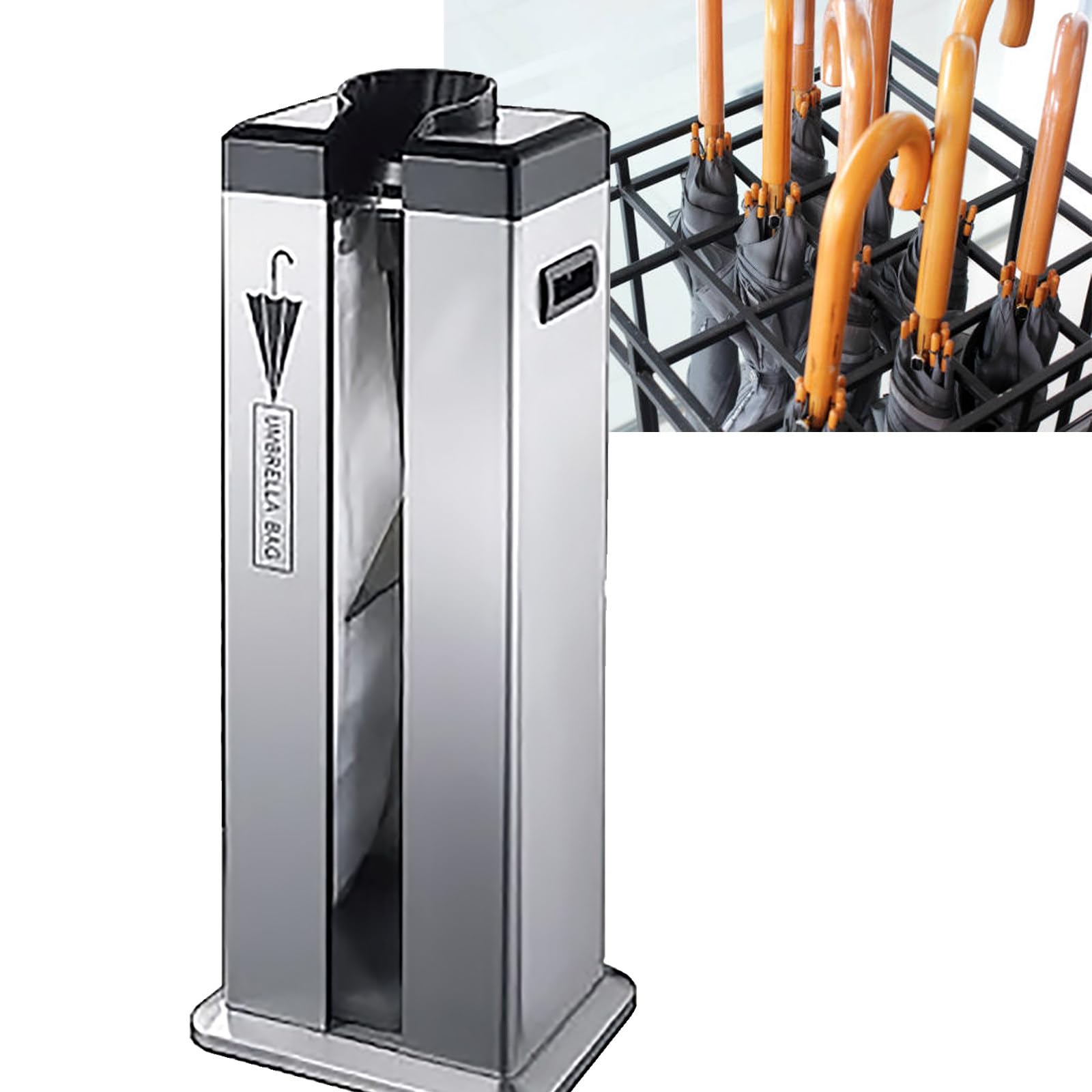 DFGHNBVC Wet Umbrella Packaging Machine With Wheels, Automatic Bag Wrapper For Entryway, Home, Office Use,B