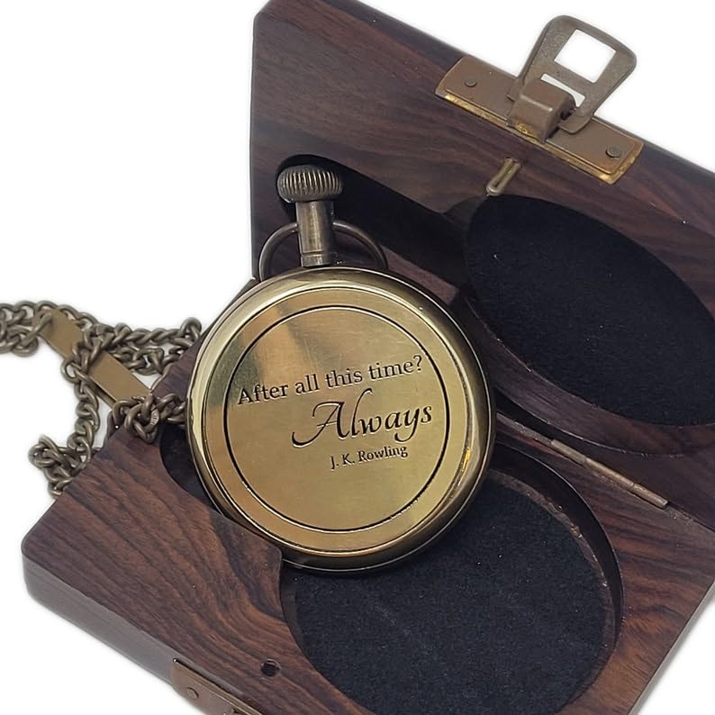 Reloj de bolsillo con caja de madera, reloj de bolsillo personalizado grabado, regalo para él, regalo para novio, padrinos de boda, regalo de Navidad, latón