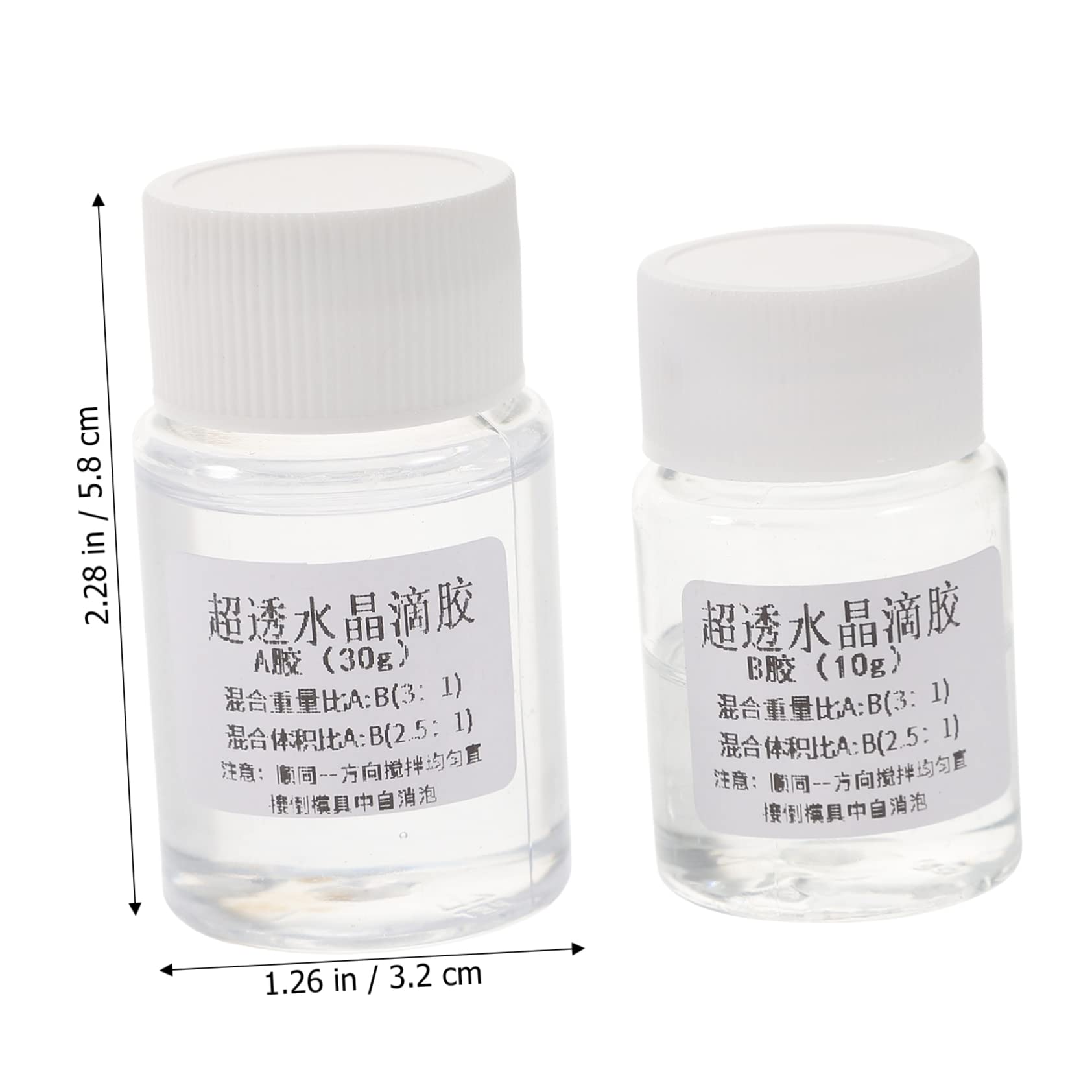 Healvian 6sets Colla Epossidica Trasparente Per Gioielli Set Ab e Alta a Creazioni Artigianali e Riparazioni