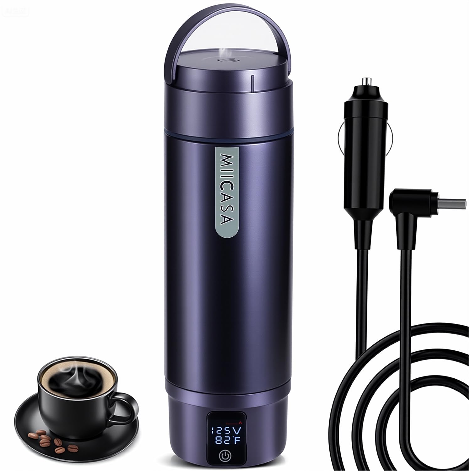 Miicasa Vacuum Insulated Car Electric Kettle