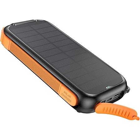 Solar Charger 26800mAh Power Bank - IXNINE Portable Solar Phone Charger USB C Fast Charging Solar External Battery Pack with 3 Outputs for iPhone Cell Phone Android Outdoor Camping