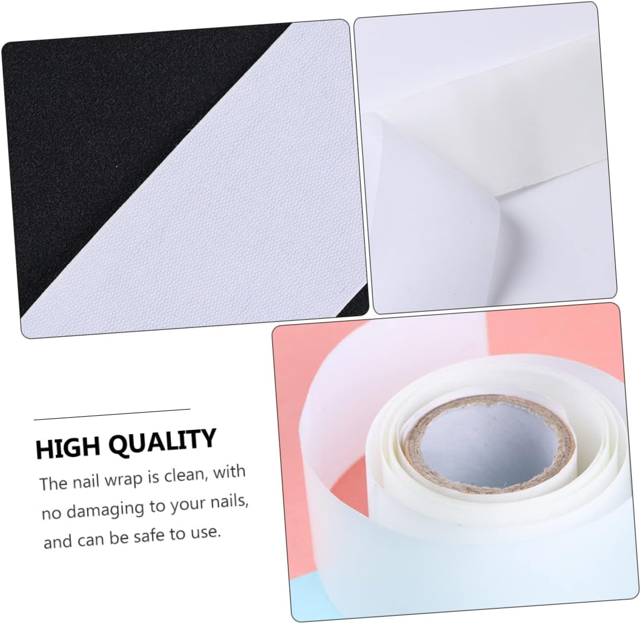 VALICLUD 2pcs Silk Nail Wraps for Repairing Broken Nails Self-Adhesive Reinforce Tape for and Art for Home and Salon Use