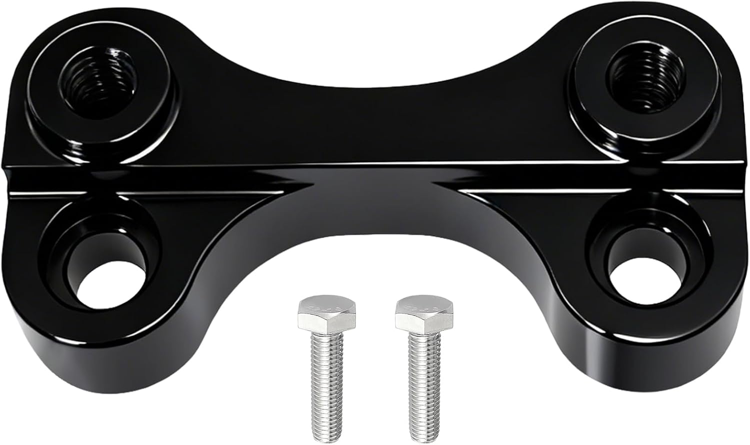 Black 1'' Handlebar Riser Pull Back Plate for Harley Davidson Dyna 1999-2017, Softail 2000-2025 Models