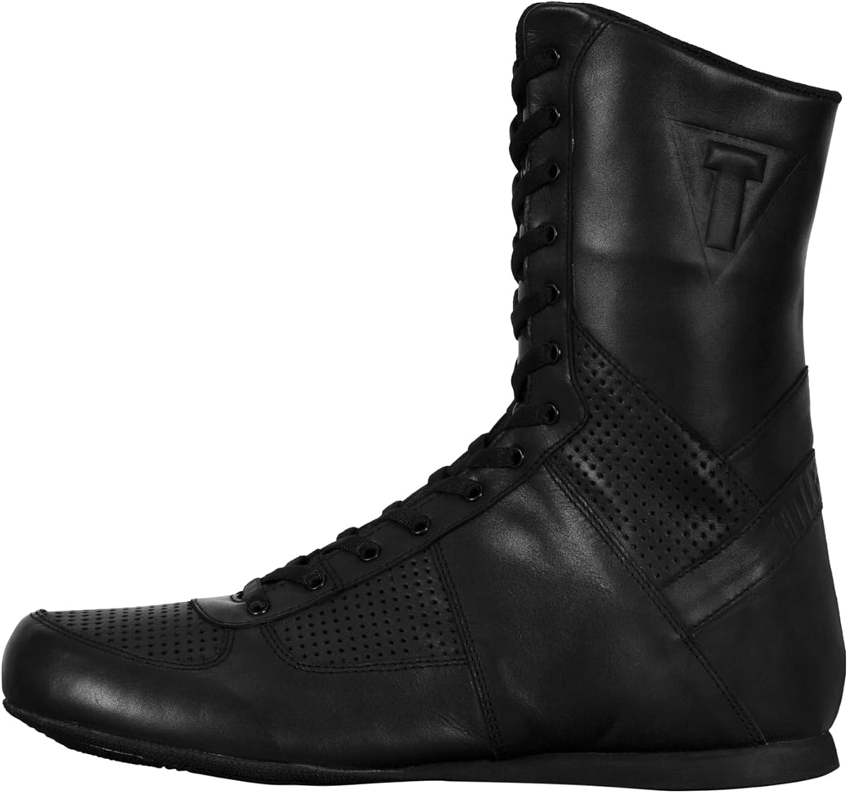 Title Boxing Zapatos de boxeo de cuero de caña alta