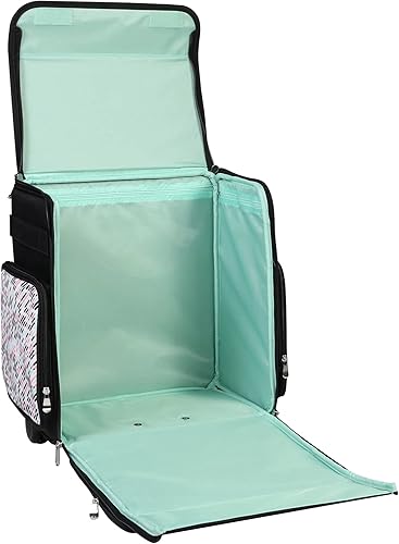 Miniatura 7 de Everything Mary Bolsa plegable para manualidades, píldora, bolsa de recortes con ruedas para álbumes de recortes y arte, organizador de viaje para