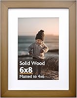 Vista 56 de KINLINK Marco de Fotos 11x14 Natural, Marco de Madera Maciza 11x14 con Plexiglás Acrílico para Fotos 5x7/8x10 Con Paspartú, Exhibición de Mesa