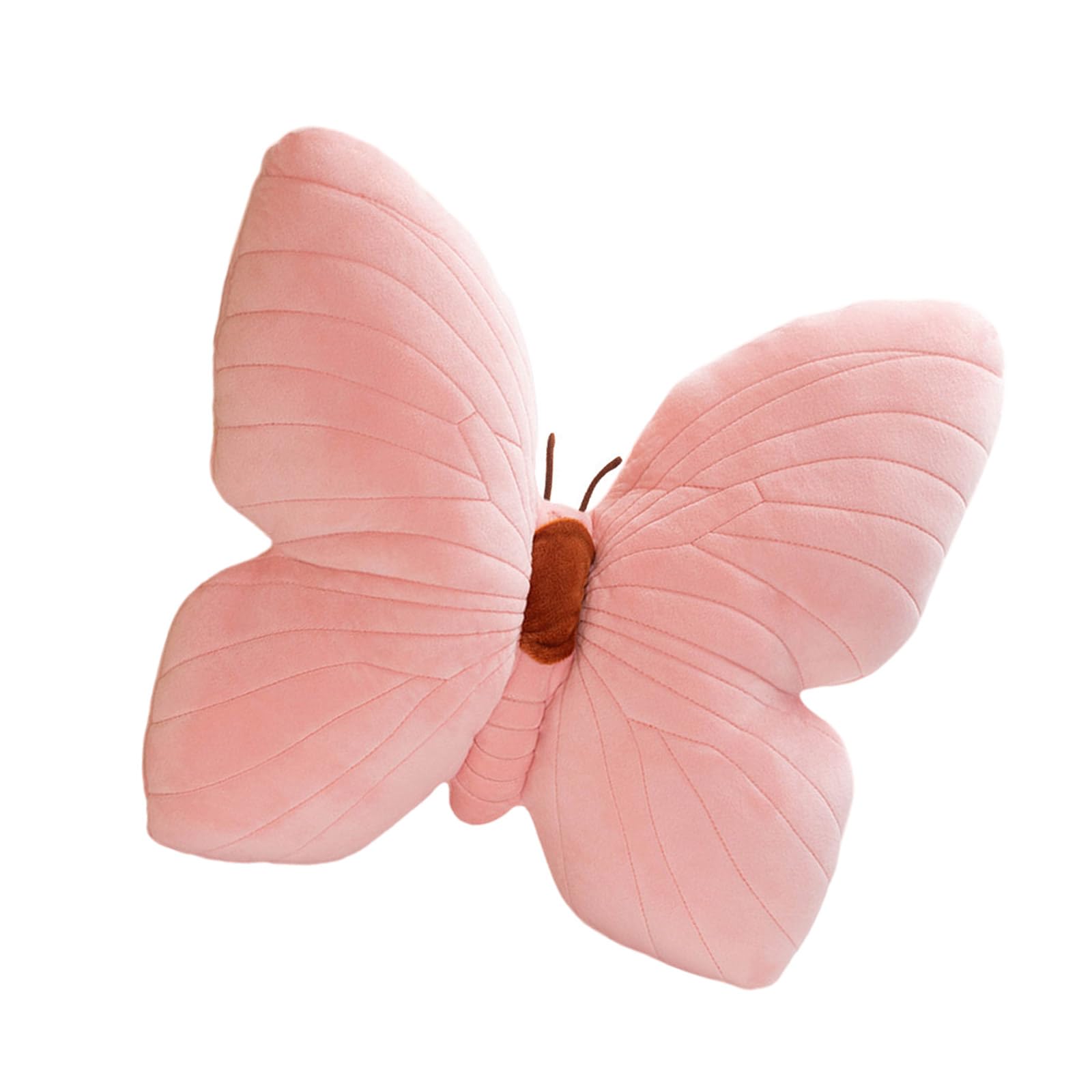 Tsophreniq Velvets Butterfly Throw Pillow Soft Stuffed Cushions for Sofa Bed Chair Shape Hug Pillows Home Throw Pillow