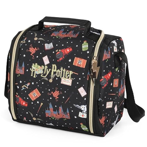 Kit Mochila Rodinha e Lancheira Harry Potter By Luxcel Ref 47628
