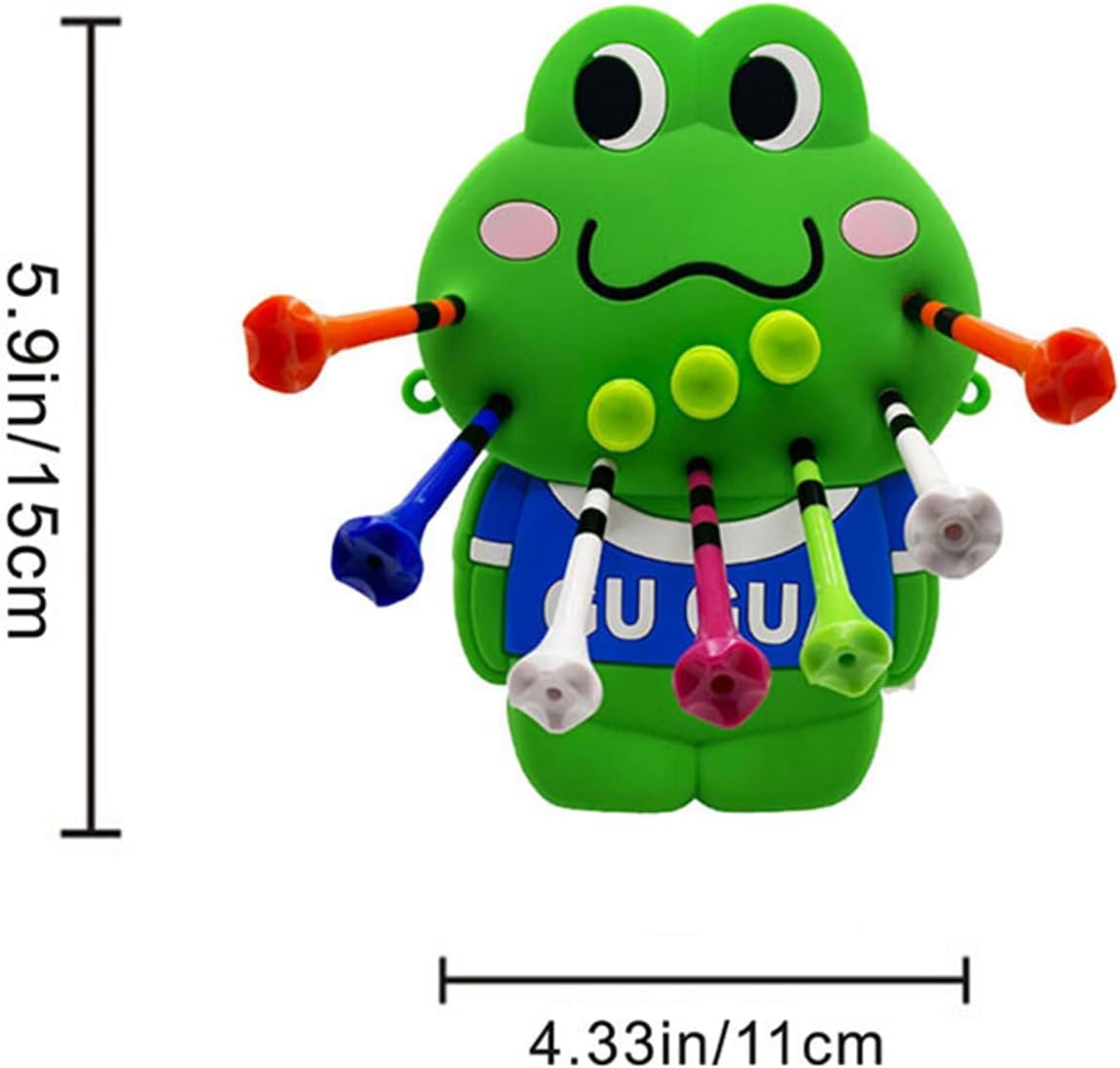 Golf Tee Bag Pouch, Golf Tee Pouch, Organization Holder Frog,| Cute Organizer Ball Storage Holder for Women Golfers Training Practice Golfing Accessories