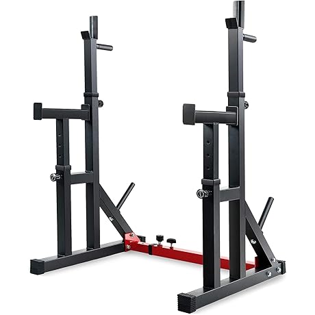 Multi-Function Weight Lifting Bench Press and Squat Rack