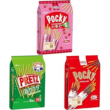Amazon | 【セット買い】江崎グリコ いちごポッキー 8袋 1.0 袋