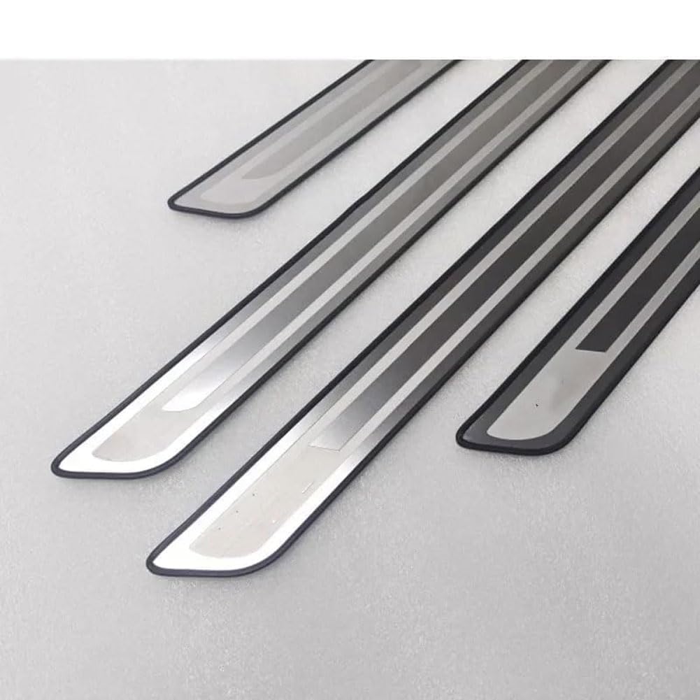 4 Stück Edelstahl Einstiegsleisten für XPeng G9 (2023-2025 2026), Türschweller Schutzleisten, Kratzschutz Willkommenspedal Abdeckung, Auto Styling Zubehör,Type-B