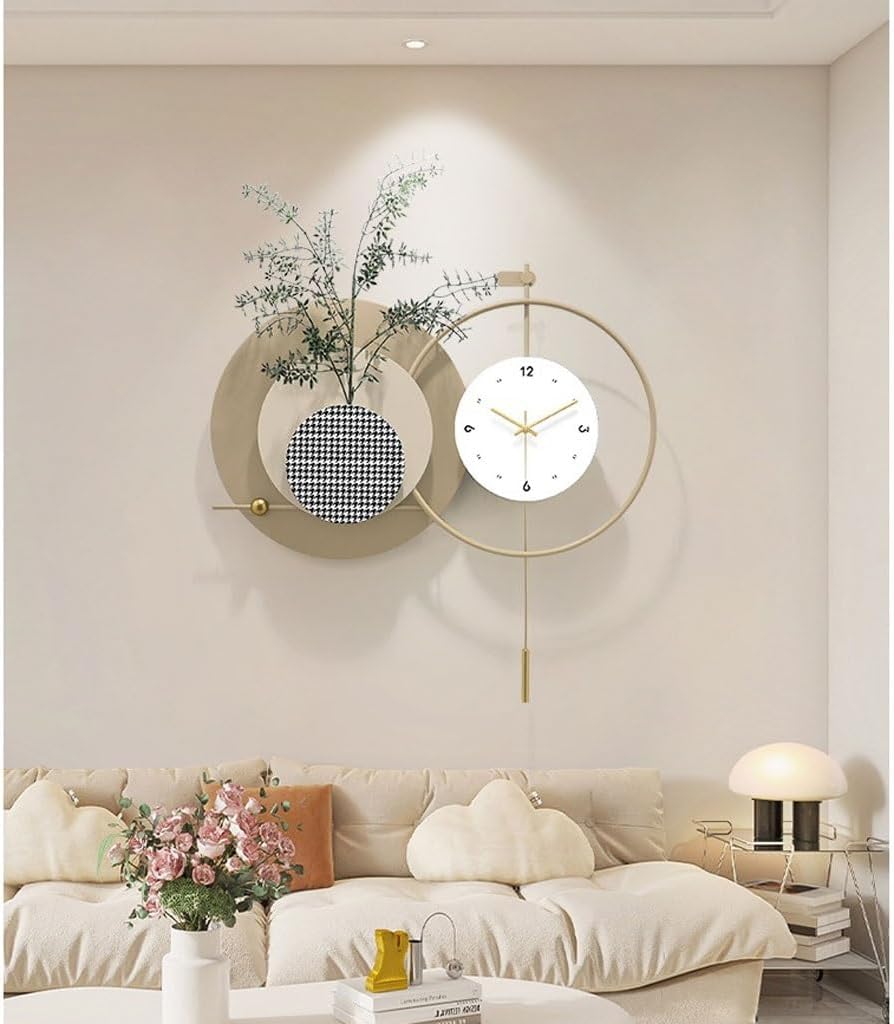 Wall Clock Light Luxury Living Room Wall Clock Household Silent Clock Modern Restaurant Decoration Wall Clock Creative Clock Wall Clock for Wall