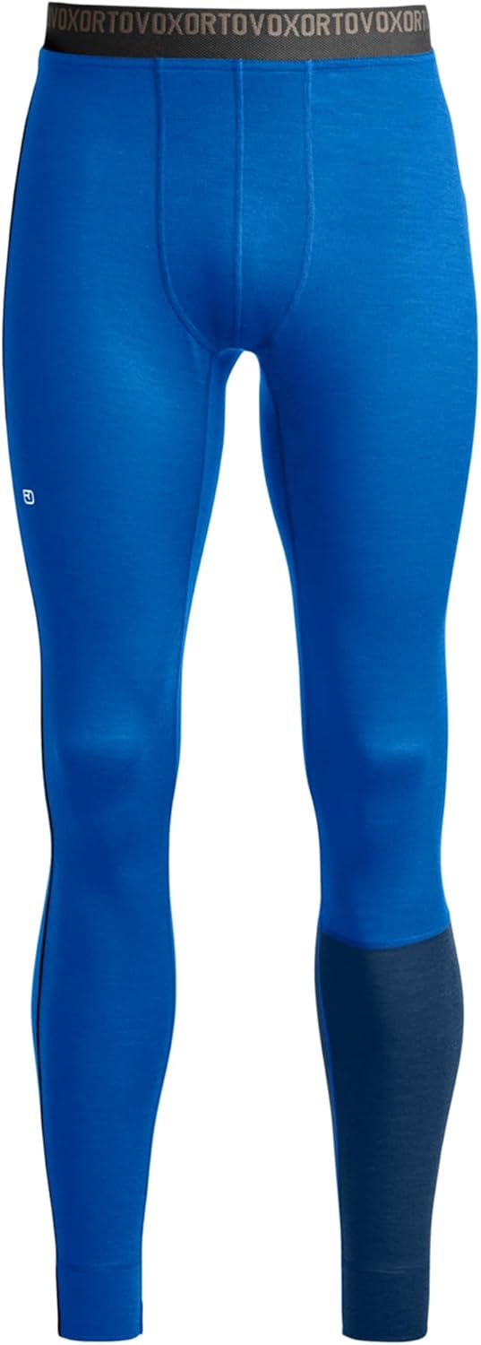Ortovox Men’s 185 Rock’n’Wool Long Pants, Merino Wool Baselayer for Ski Touring, Snowboarding & Alpine Comfort