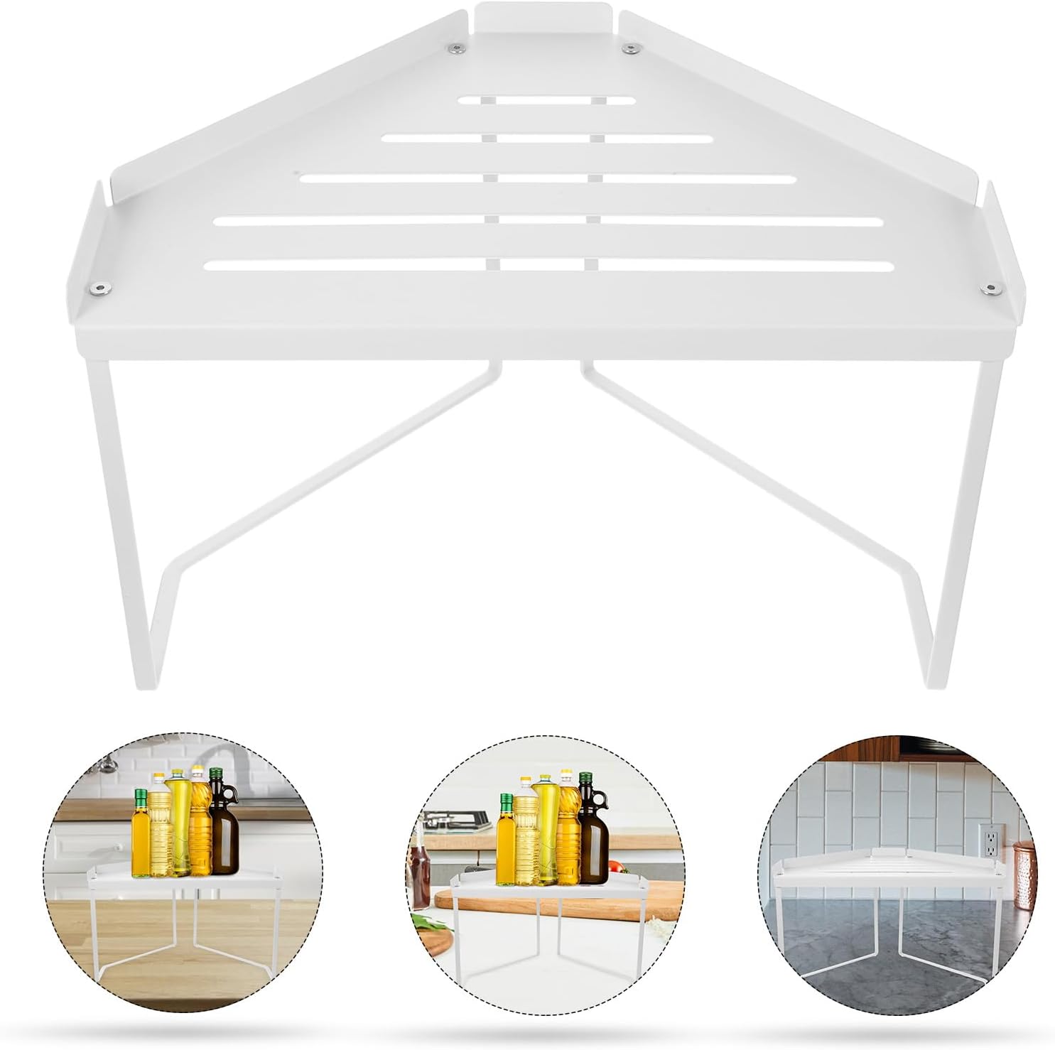 Multi-function Metal Spice Rack with Pull-out Drawers Small Size Seasoning Organizer Shelf for Kitchen Cabinet and Countertop Storage