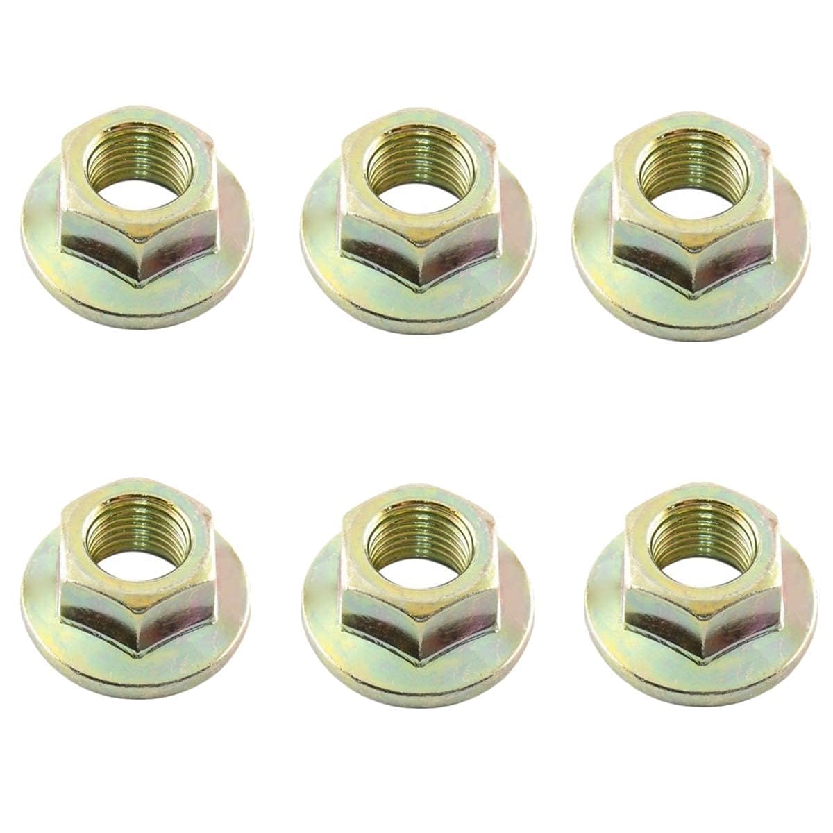 Notos 5/8-18 Spindle Lock Nut Replace for 712-0417 712-0417A 912-0417A C Cadet MTD to-ro (6 Pack)