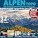 Produktbild ALPEN Karte OutdoorTopo auf 32 GB microSD. Deutschland Schweiz Italien Österreich Frankreich SlowenienTopografische GPS Freizeitkarte Topo GPS Karte Höhelinien microSD für Garmin Navi, PC und MAC