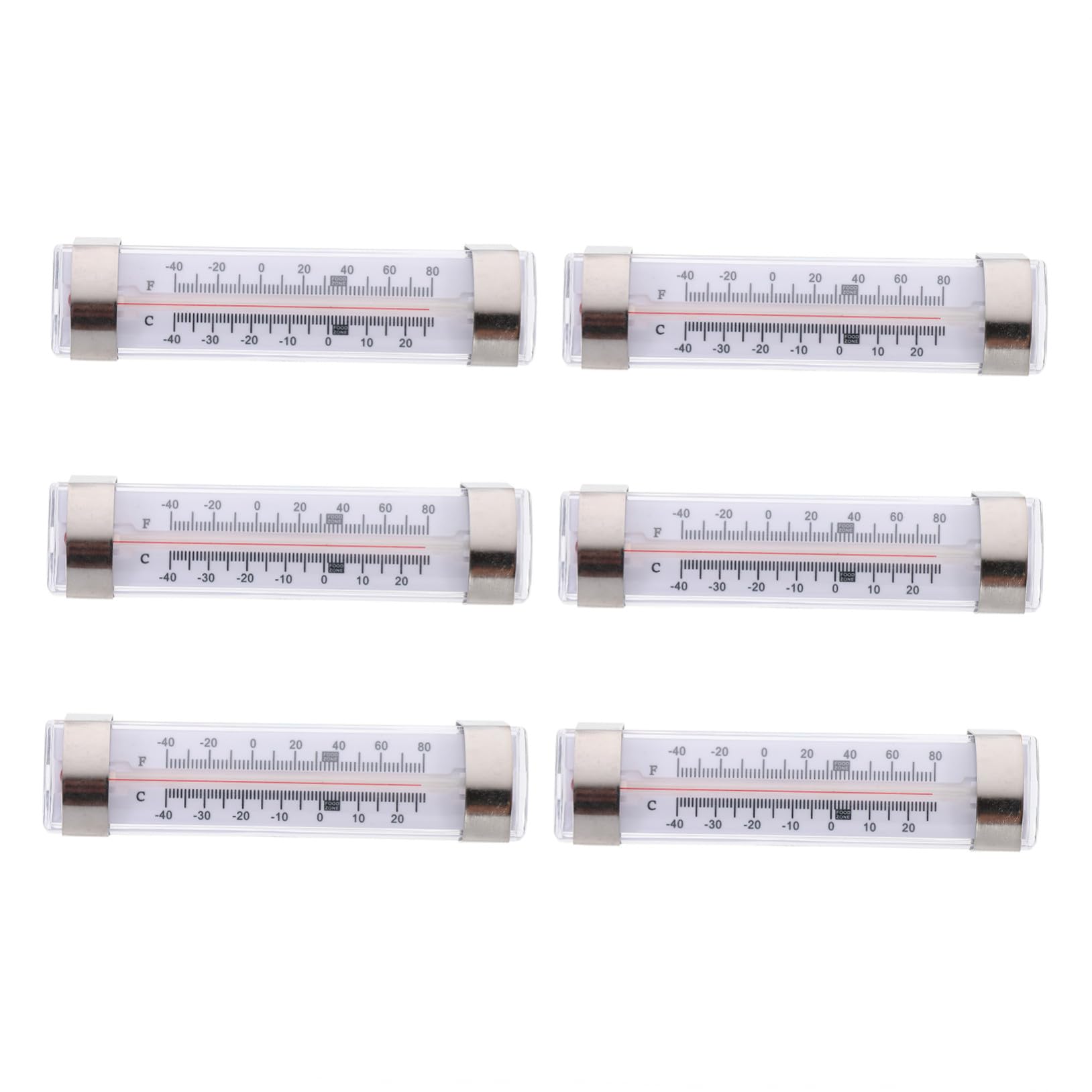 GARVALON 6 Stück Kühlschrankthermometer Hochpräzises Kühl Gefrierschrank Thermometer Für Innenbereich Mit Praktischem Design