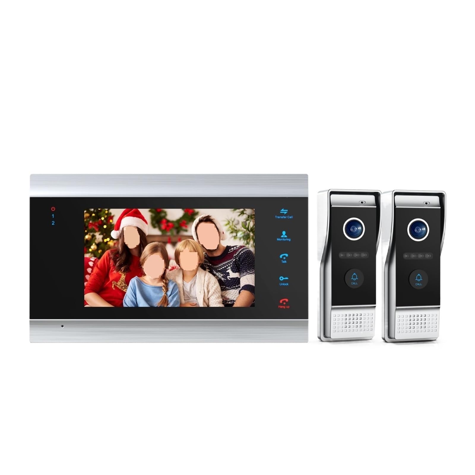 Caméra 1080P interphone vidéo filaire 7 pouces pour protéger votre famille et filtrer l'entrée