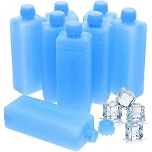 Angoily 8Pcs Reusable Ice Packs for Fan Air Cooler 0.14Qt Portable Ac Ice Freezer Blocks Cube with Lid Cooling for Evaporative Air Conditioner Fans, Camping Picnic Lunch Boxes Cooler Accessories